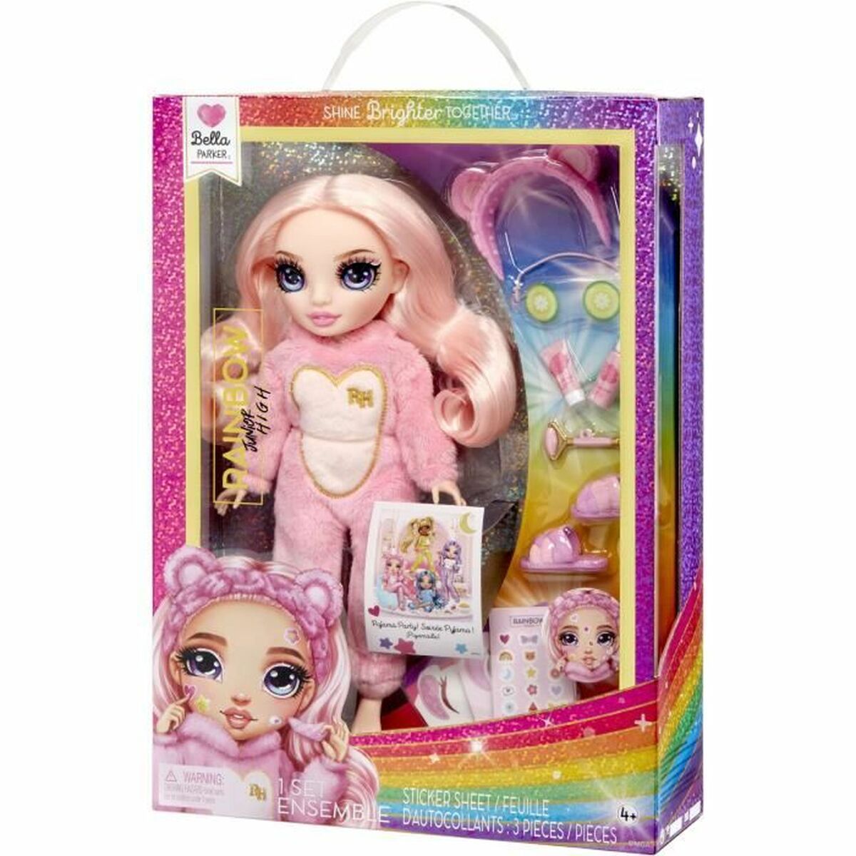 Vauvanukke Rainbow High Pajama Party Bella (Pink)
